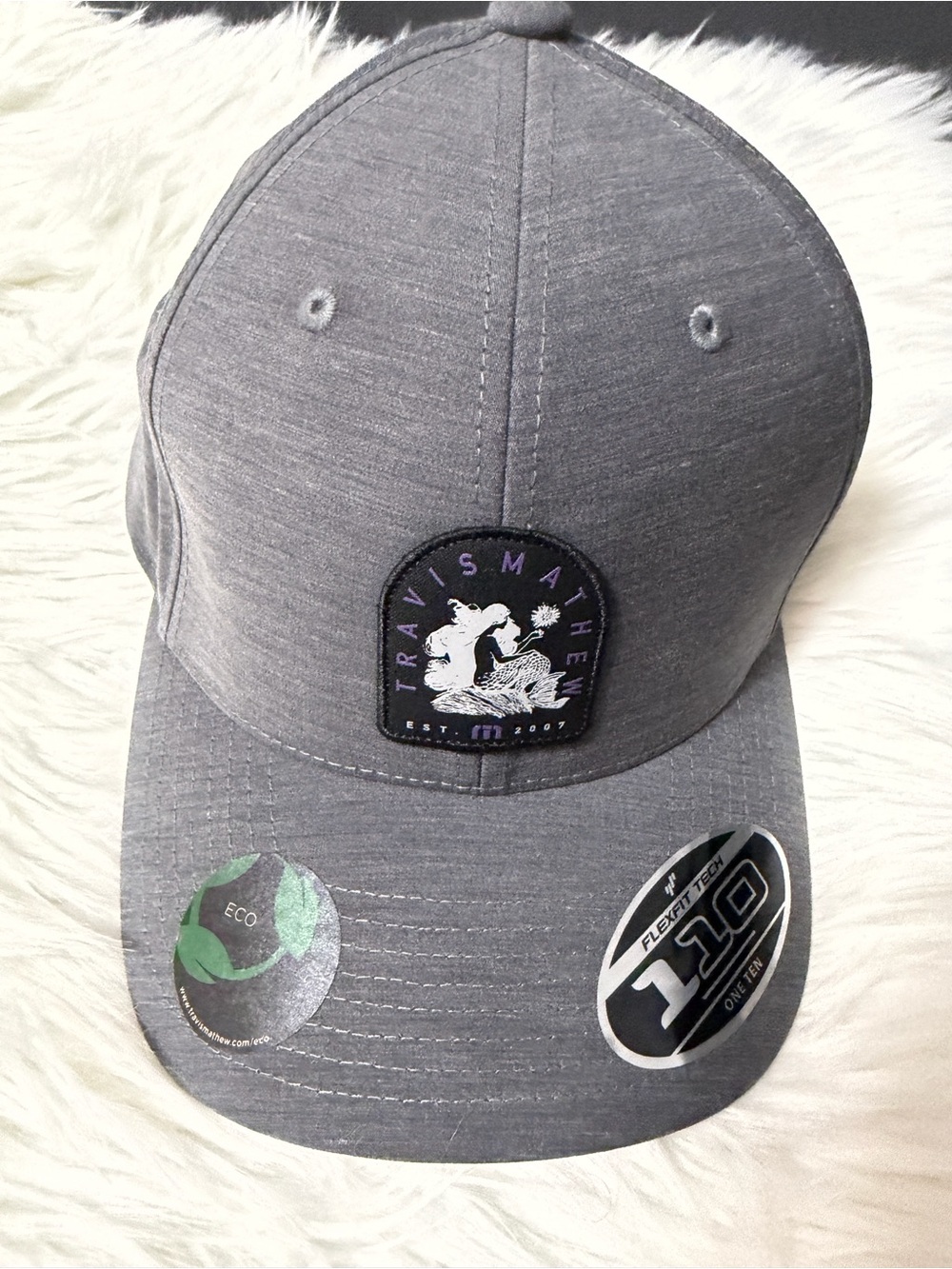 Travis Mathew Kids Heather Gray Patch Baseball Cap